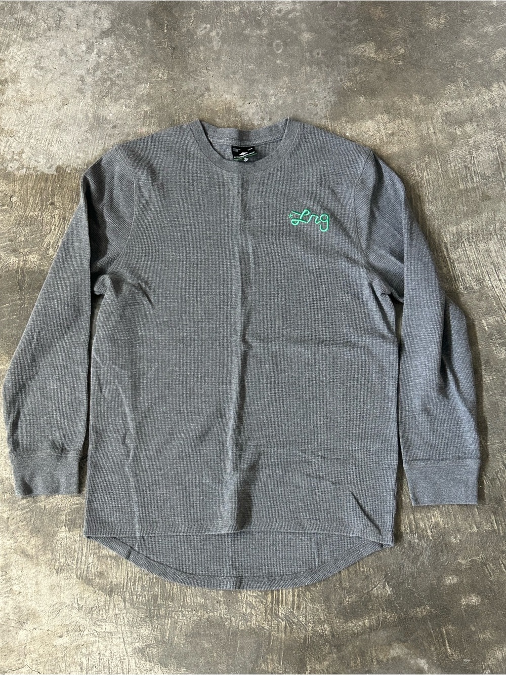 LRG Thermal Long Sleeve Crewneck Tee Waffle Knit